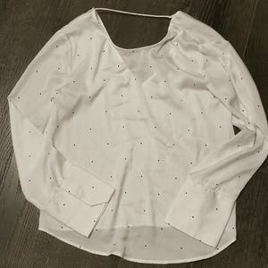 White dotted shirt